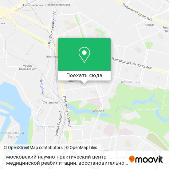 Карта московский научно-практический центр медицинской реабилитации, восстановительной и спортивной медиц