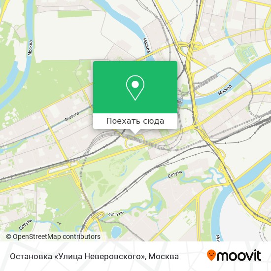 Карта Остановка «Улица Неверовского»