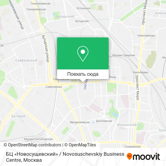 Карта БЦ «Новосущевский» / Novosuschevskiy Business Centre