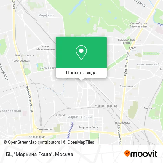 Карта БЦ "Марьина Роща"