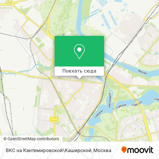 Карта ВКС на Кантемировской\Каширской