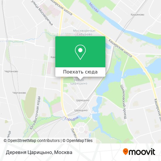 Карта Деревня Царицыно