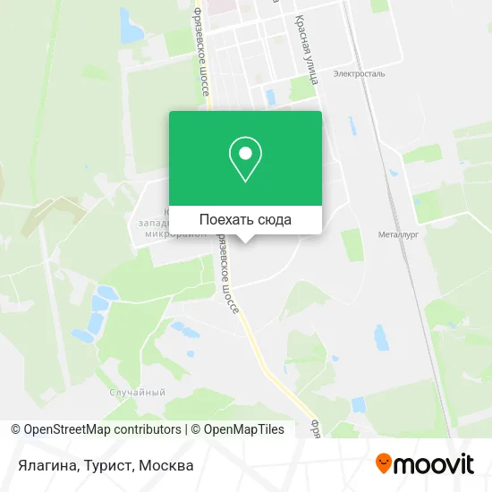 Карта Ялагина, Турист