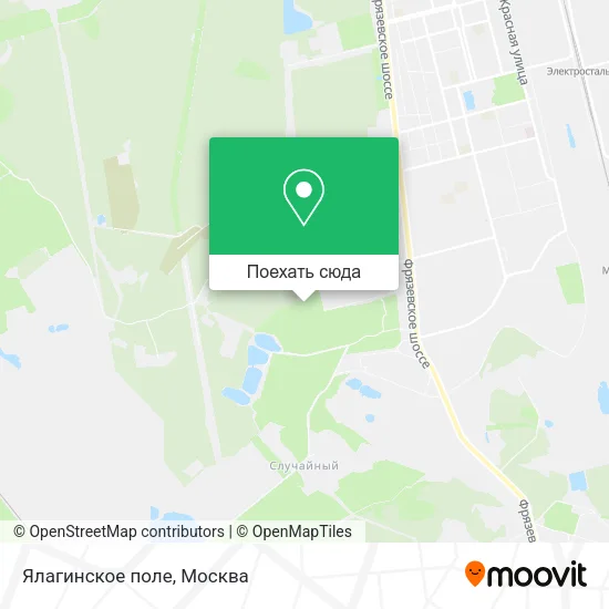 Карта Ялагинское поле