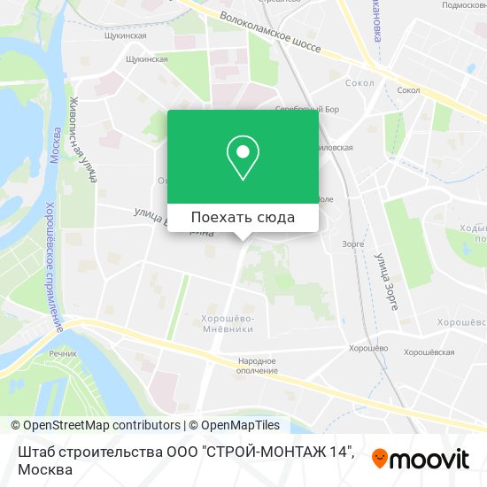 Карта Штаб строительства ООО "СТРОЙ-МОНТАЖ 14"