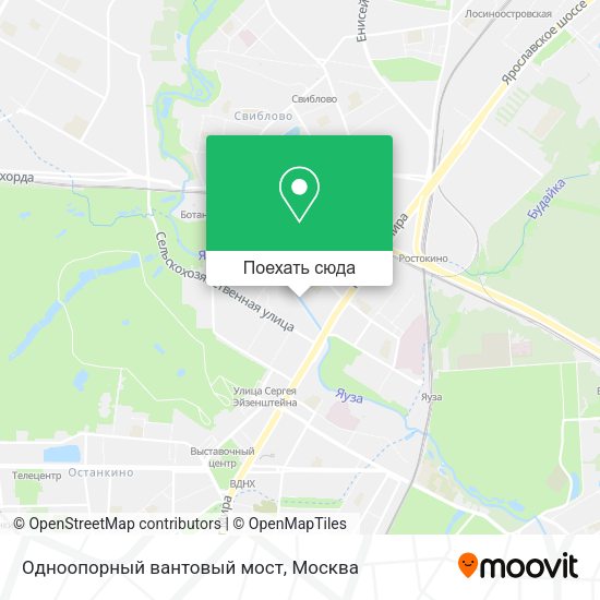 Карта Одноопорный вантовый мост