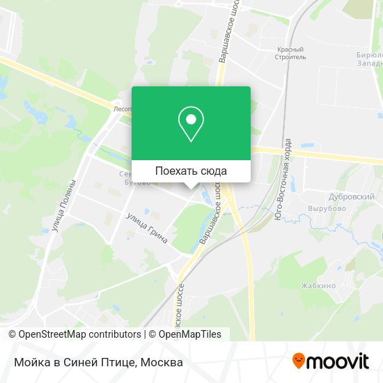 Карта Мойка в Синей Птице