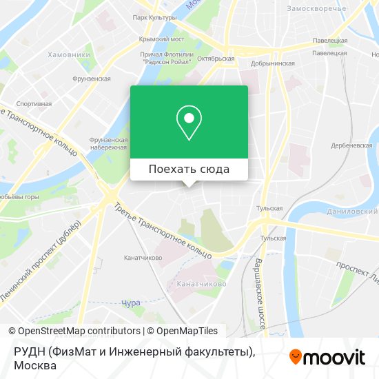 Рудн карта москвы