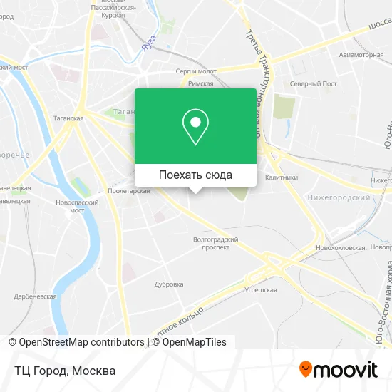Карта ТЦ Город