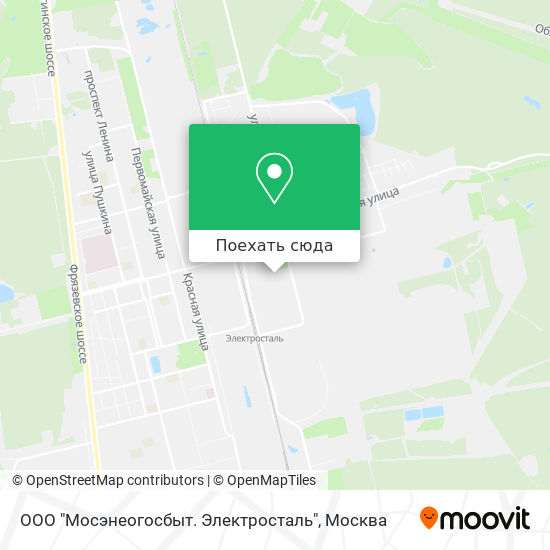 Карта ООО "Мосэнеогосбыт. Электросталь"