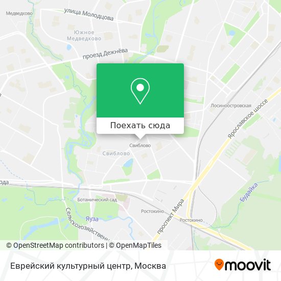 Карта Еврейский культурный центр