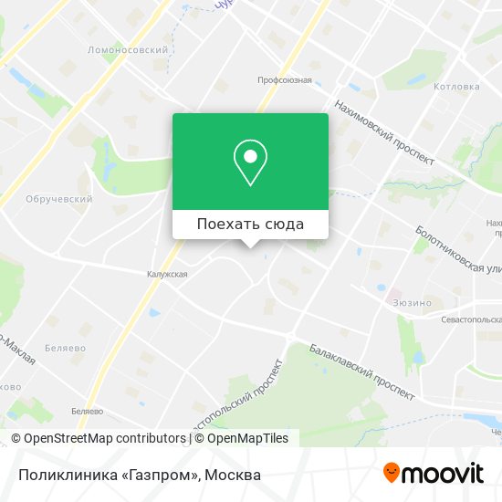 Карта Поликлиника «Газпром»