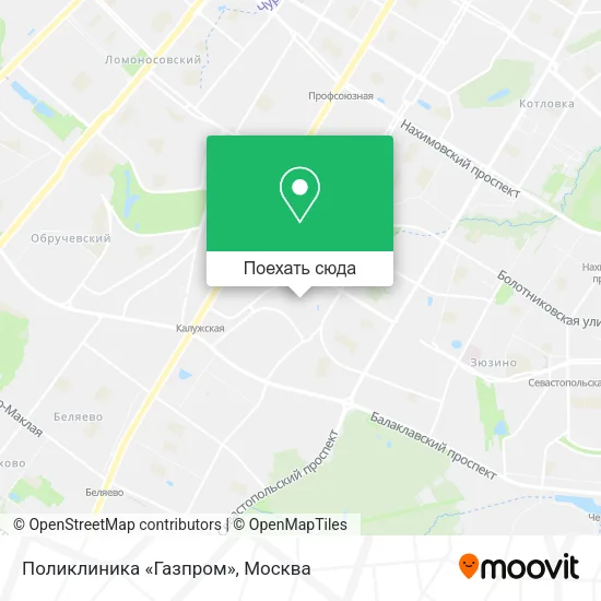 Карта Поликлиника «Газпром»