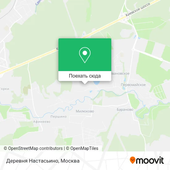 Карта Деревня Настасьино