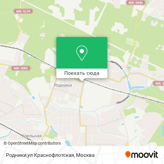Карта Родники,ул Краснофлотская