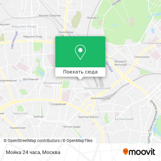 Карта Мойка 24 часа