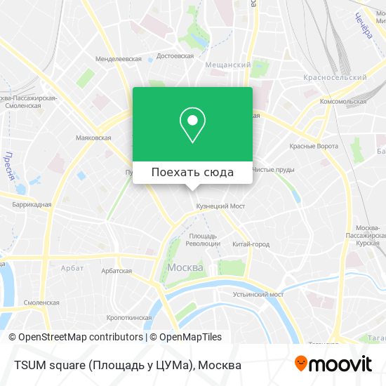Карта TSUM square (Площадь у ЦУМа)