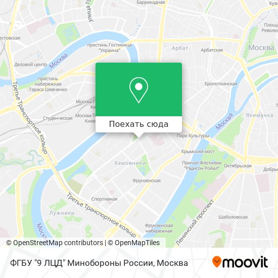 Карта ФГБУ "9 ЛЦД" Минобороны России