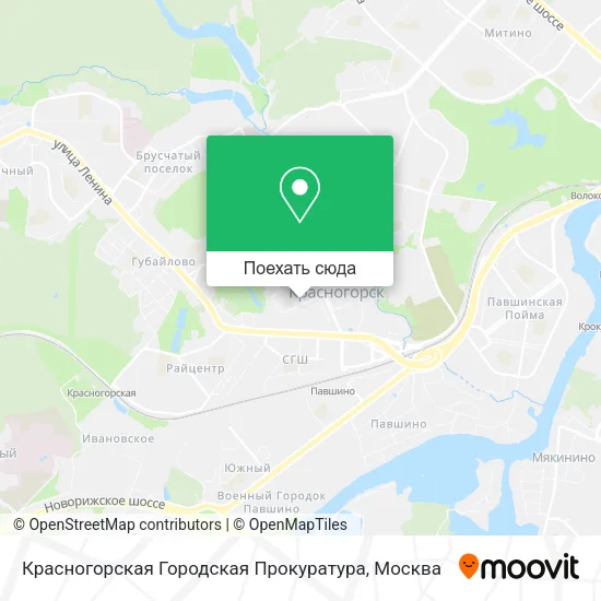 Карта Красногорская Городская Прокуратура
