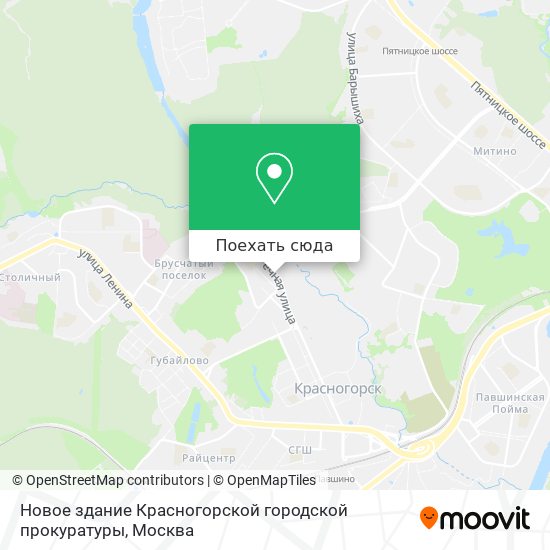 Карта Новое здание Красногорской городской прокуратуры