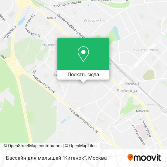 Карта Бассейн для малышей "Китенок"