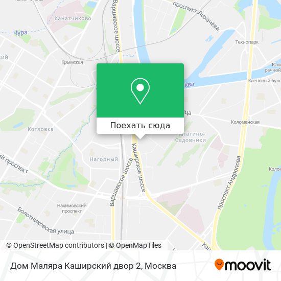 Карта Дом Маляра Каширский двор 2