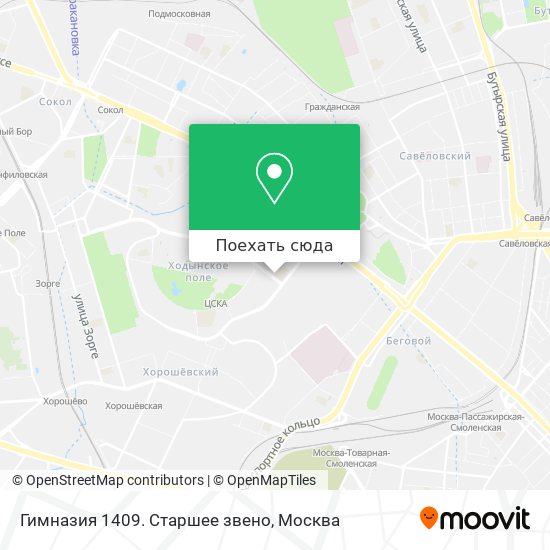 Карта Гимназия 1409. Старшее звено