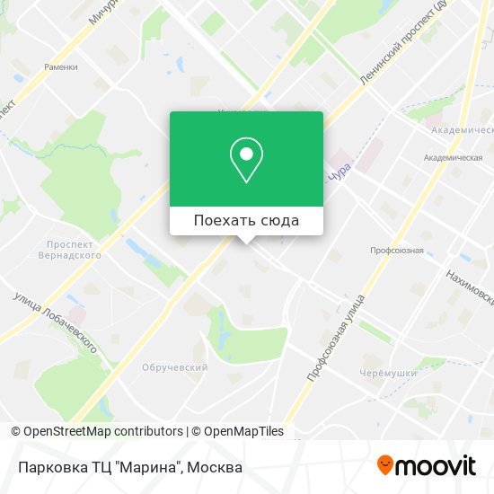 Карта Парковка ТЦ "Марина"
