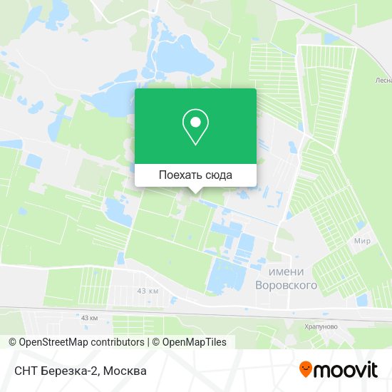 Карта СНТ Березка-2
