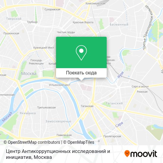 Карта Центр Антикоррупционных исследований и инициатив