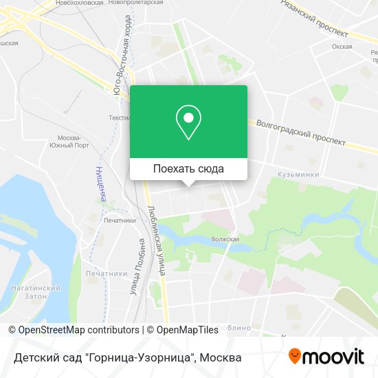 Карта Детский сад "Горница-Узорница"