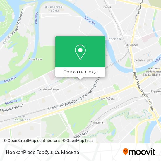 Карта HookahPlace Горбушка