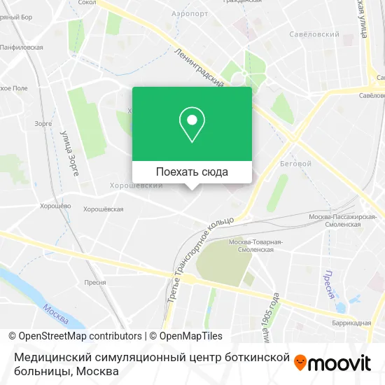 Карта Медицинский симуляционный центр боткинской больницы