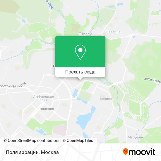 Карта Поля аэрации