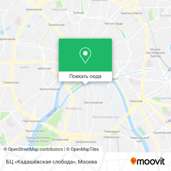 Карта БЦ «Кадашёвская слобода»