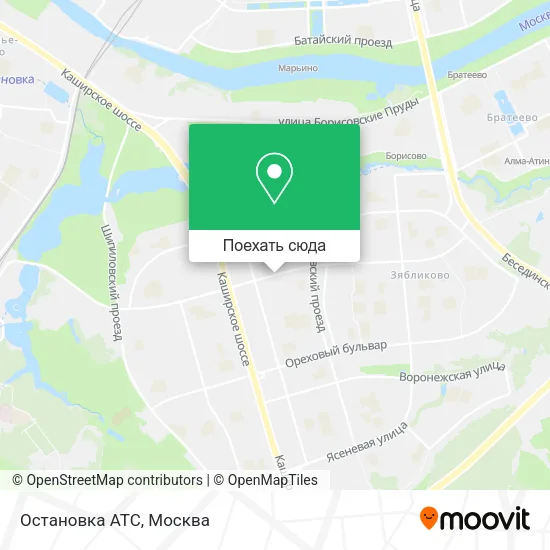 Карта Остановка АТС