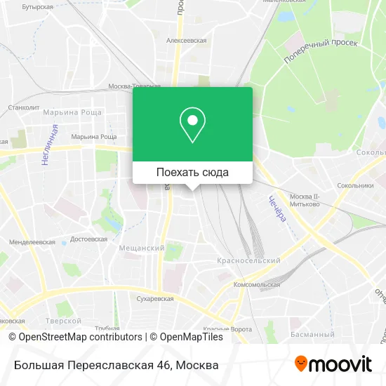 Карта Большая Переяславская 46