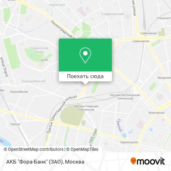 Карта АКБ "Фора-Банк" (ЗАО)
