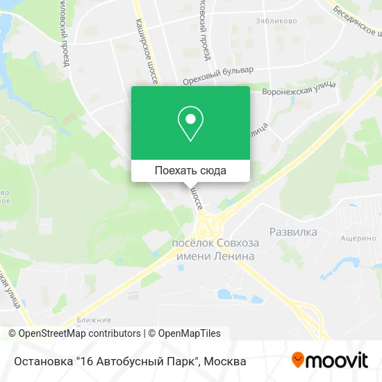 Карта Остановка "16 Автобусный Парк"