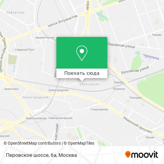 Карта Перовское шоссе, 6а