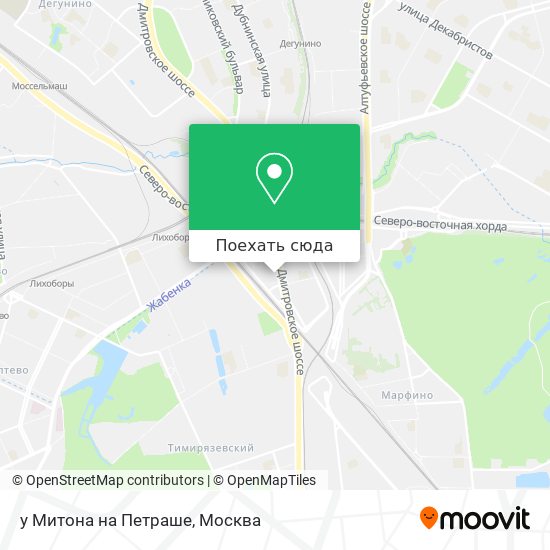 Карта у Митона на Петраше