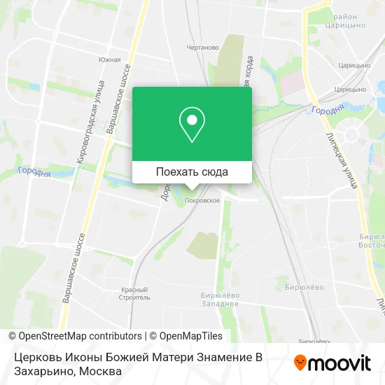 Карта Церковь Иконы Божией Матери Знамение В Захарьино