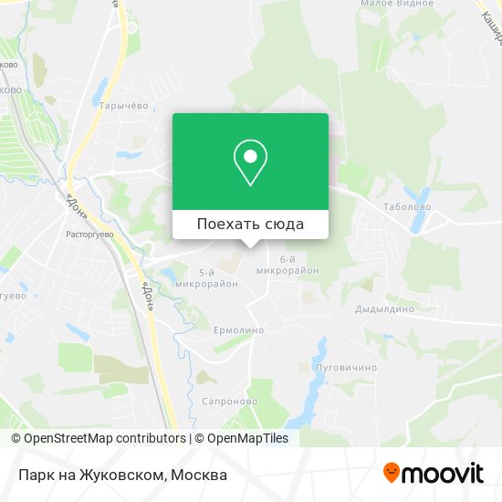 Карта Парк на Жуковском