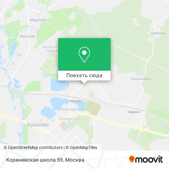 Карта Кореневская школа 59