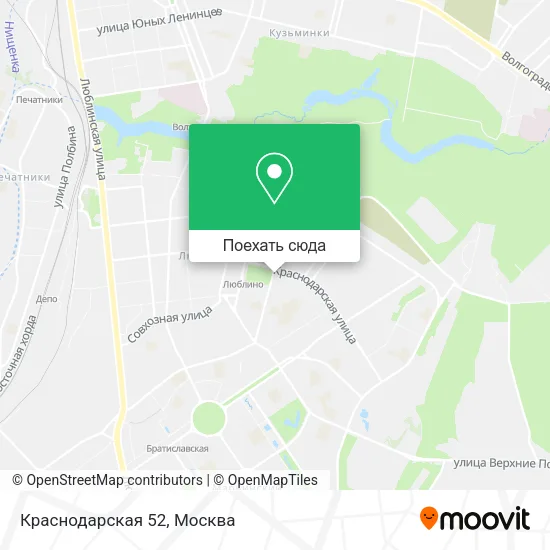 Карта Краснодарская 52