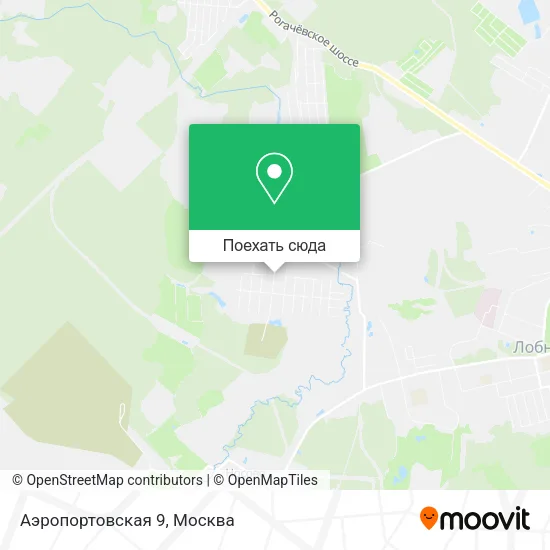 Карта Аэропортовская 9