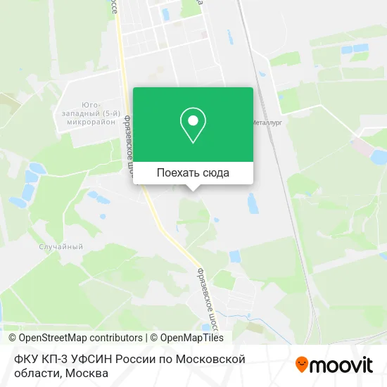 Карта ФКУ КП-3 УФСИН России по Московской области