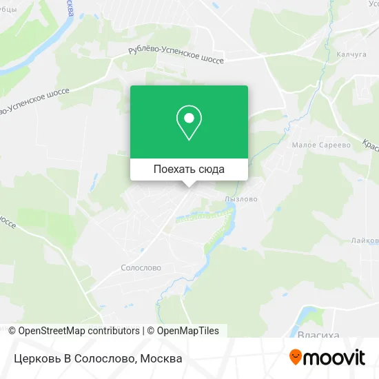 Карта Церковь В Солослово