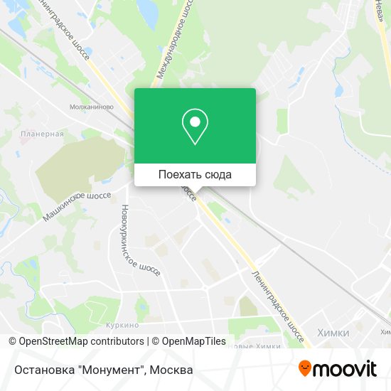 Карта Остановка "Монумент"