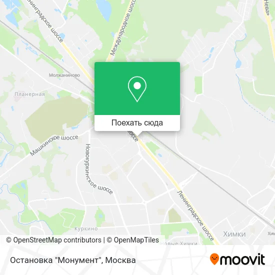 Карта Остановка "Монумент"
